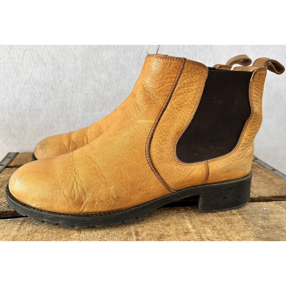 Duluth Trading Ankle Chelsea Boots Sz 11 Women's Leather Brown Lumberjack